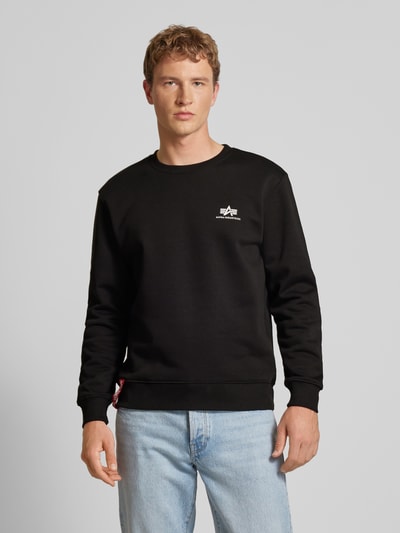 Alpha Industries Sweatshirt met labelprint Zwart - 4