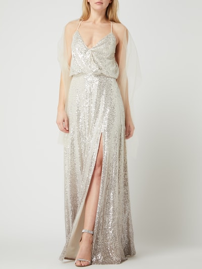 Unique Abendkleid mit Pailletten Gold 5