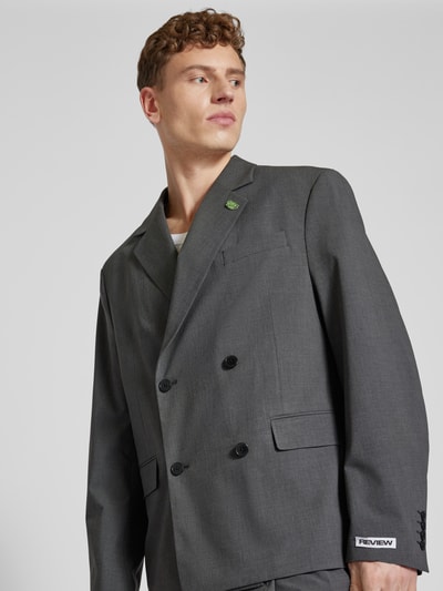 Review Suits U Relaxed fit colbert met klepzakken Middengrijs - 3