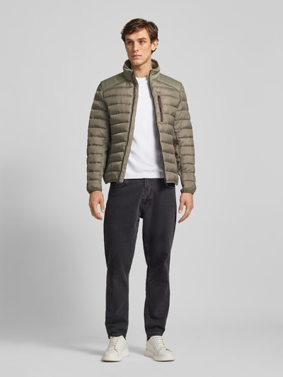 Tom Tailor Steppjacke mit Stehkragen Khaki 1