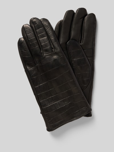 JOOP! Collection Handschuhe aus Lammnappa mit Label-Detail Black 1