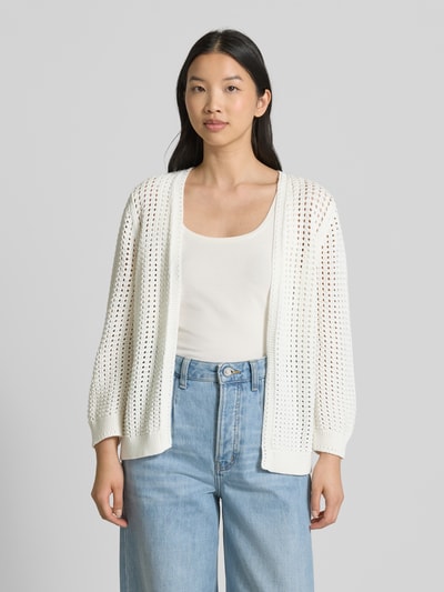 More & More Cardigan met gaatjesmotief Offwhite - 4