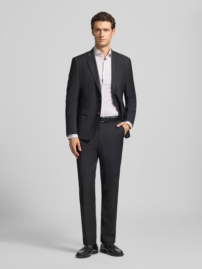 BOSS Slim Fit Businesshemd aus Baumwoll-Mix Modell 'HANK' Sand 1