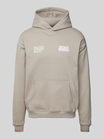 Multiply Apparel Oversized hoodie met kangoeroezak Beige - 2