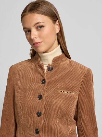 WHITE LABEL Żakiet z fakturowanym wzorem Koniakowy 3