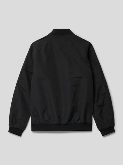 Jack & Jones Bomberjacke mit Reißverschluss Modell 'RUSH' Schwarz 3