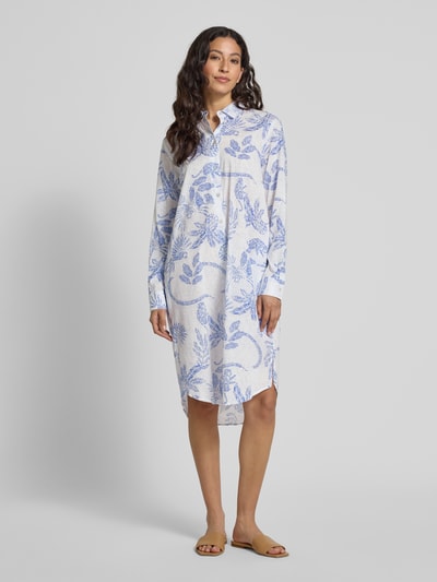 Christian Berg Woman Hemdblusenkleid mit Umlegekragen Blau 4