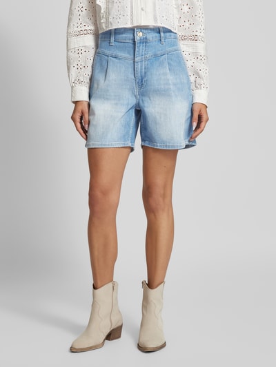 Rich & Royal Regular Fit Jeansshorts mit Bundfalten Jeansblau 4