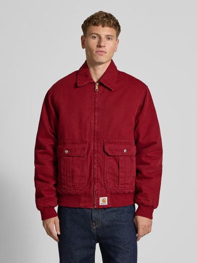Carhartt Work In Progress Jacke mit Umlegekragen Modell 'STANTON' Rot 4