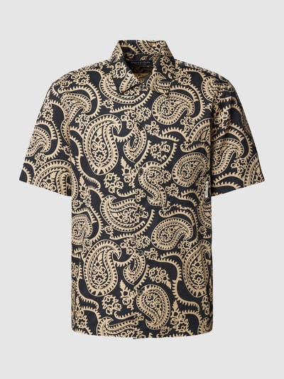 Marc O'Polo Freizeithemd mit Paisley-Dessin Modell 'Camp' Black 2