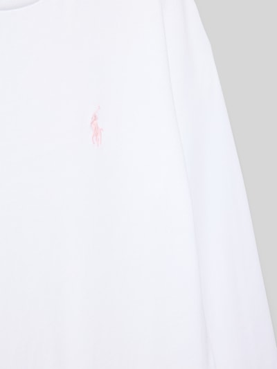 Polo Ralph Lauren Teens Longsleeve mit Label-Stitching Weiss 2