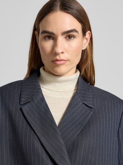 Essentiel Antwerp Żakiet o kroju oversized z dodatkiem wiskozy model ‘ITZEL-I2NA’ Granatowy 3