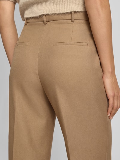 Mango Stoffhose mit Bügelfalten Modell 'NATALIE' Camel 3