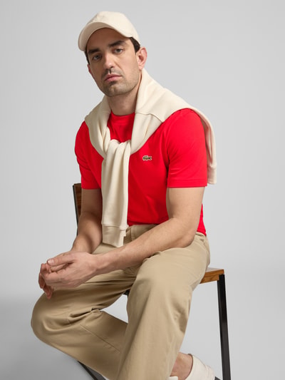 Lacoste Koszulka polo Regular Fit z czystej bawełny Czerwony 3