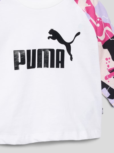 Puma T-Shirt mit Logo-Print Modell 'STREET' Weiss 2