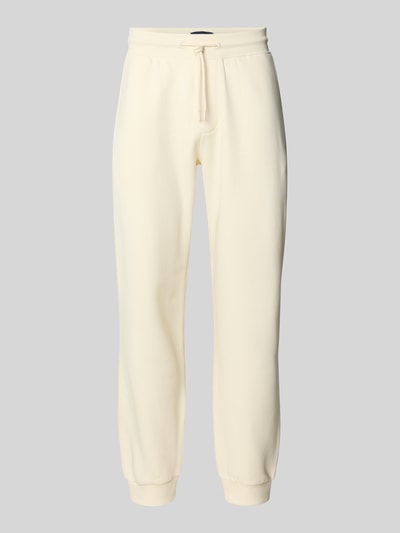 MCNEAL Regular Fit Sweatpants mit elastischen Beinabschlüssen Ecru 2