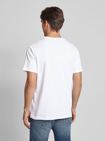 Knowledge Cotton Apparel Regular Fit T-Shirt mit Motiv-Stitching Offwhite 5