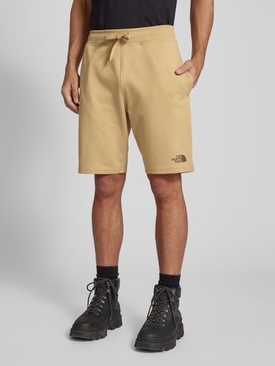 The North Face Regular fit sweatshorts met labelprint, model 'STANDARD' Beige - 4