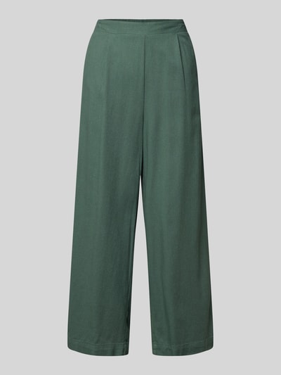 Produktfoto, Regular Fit Culotte aus Viskose-Leinen-Mix Modell 'MYMILO' von Vero Moda, efekt: jednolity kolor, krój regular fit, ściągacz częściowo w pasie, wpuszczane kieszenie, wykończenie materiału: cieniowana przędza, mieszanka wiskozy i lnu.