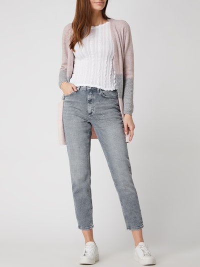 Only Mom Fit Jeans mit Stretch-Anteil Modell 'Veneda' Hellgrau 1