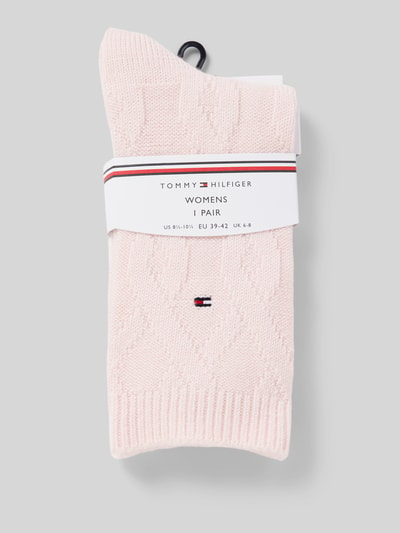 Tommy Hilfiger Socken mit Label-Detail Rosa 3