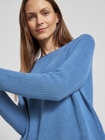 Rich & Royal Strickpullover mit Rundhalsausschnitt Hellblau 3