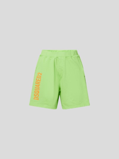 Dsquared2 Sweatshorts mit Label-Print Gruen 2