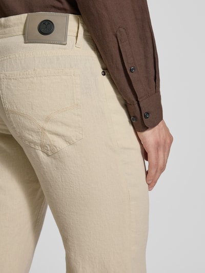 JOOP! Collection Regular Fit Leinenhose im 5-Pocket-Design Modell 'Fortress' Offwhite 3