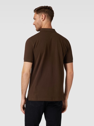 Gant Poloshirt mit Seitenschlitzen Modell 'Pique' Mittelbraun 5