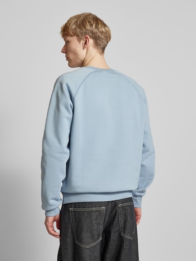 Carhartt Work In Progress Sweatshirt mit gerippten Abschlüssen Eisblau 5