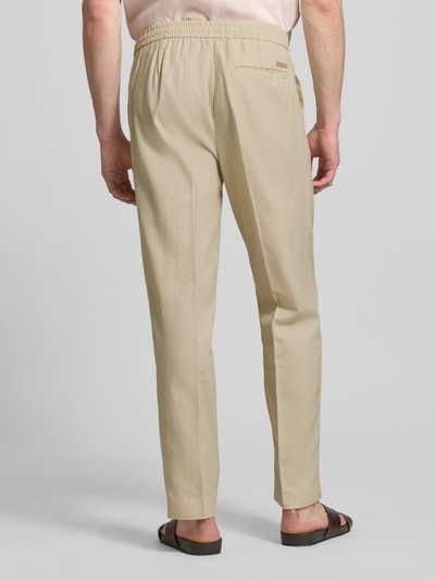 CK Calvin Klein Regular Fit Leinenhose aus Leinen-Baumwoll-Mix Beige 5