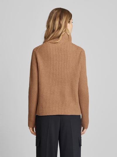 (The Mercer) N.Y. Gebreide pullover van kasjmier met opstaande kraag Camel gemêleerd - 5