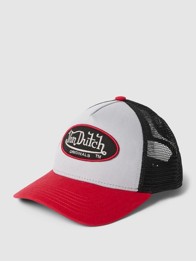 Von Dutch Czapka z daszkiem i naszywką z logo model ‘BOSTON’ Średnioszary 1