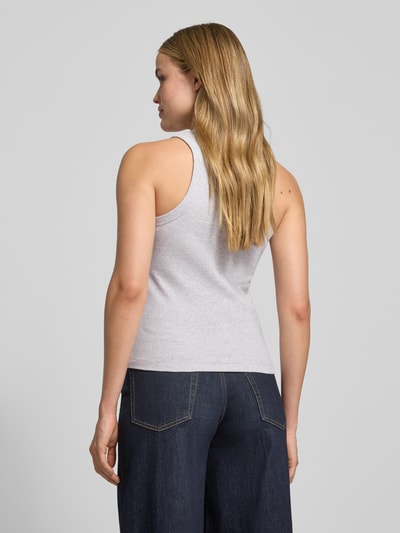 Scotch & Soda Tanktop in Ripp-Optik mit Rundhalsausschnitt Hellgrau Melange 5