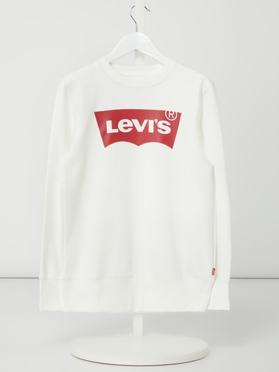 Levi’s® Kids Bluza z nadrukiem z logo  Biały 1