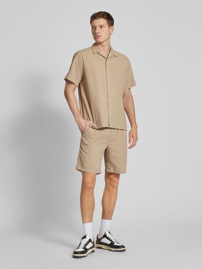 Jack & Jones Sweatshorts met tunnelkoord, model 'JAIDEN' Beige - 1