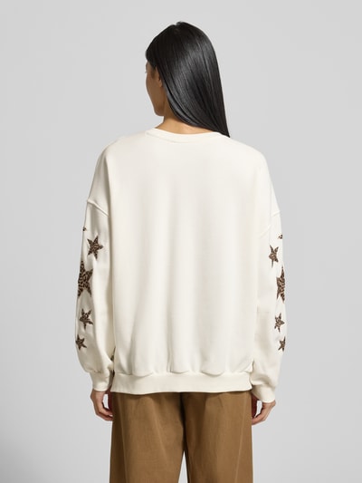 Smith and Soul Bluza o kroju oversized z dekoltem w serek Biały 5