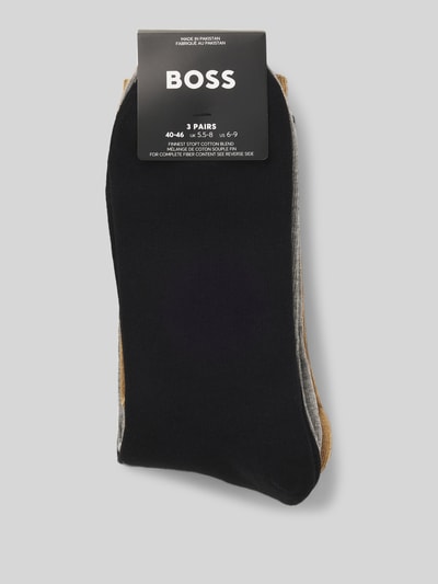 BOSS Sokken van katoenmix in een set van 3 paar Beige - 2