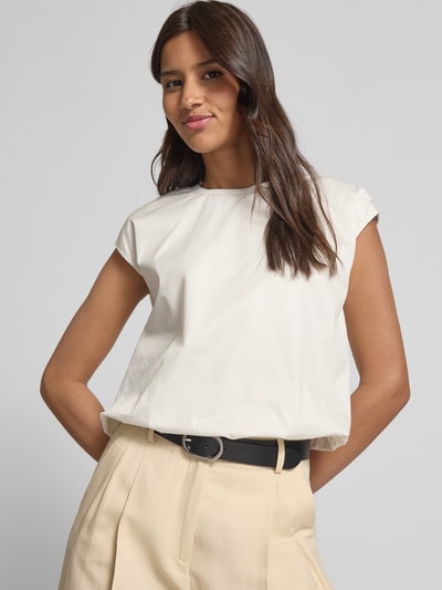 Jake*s Collection Relaxed fit blouseshirt met kapmouwen Beige - 3