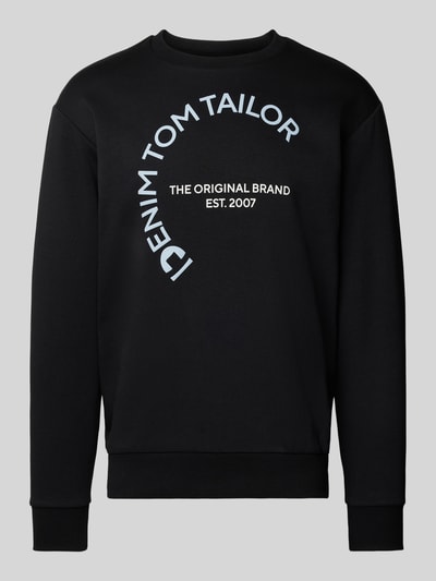 Tom Tailor Denim Sweatshirt mit Logo-Print Black 2