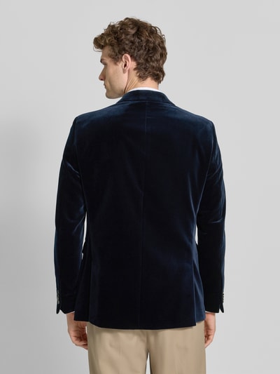CG - Club of Gents Slim Fit 2-Knopf-Sakko aus Samt Modell 'Prince' Marine 5