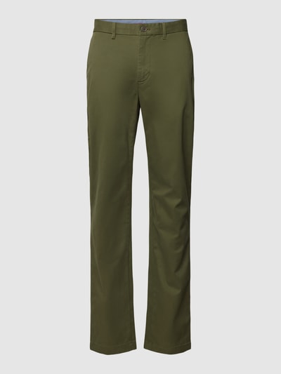 Tommy Hilfiger Pants Chino in unifarbenem Design Modell 'DENTON' Oliv 2