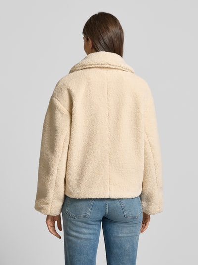 Jake*s Casual Fleecejack met steekzakken Zand - 5