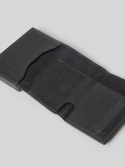 camel active Portemonnaie aus Rindsnappa mit Kartenzieher Black 3