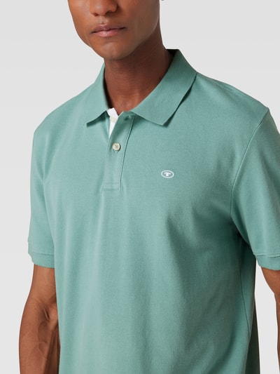 Tom Tailor Poloshirt mit Label-Stitching Modell 'PK Basic Zusatz' Mint 3