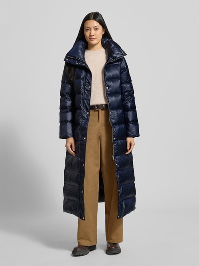 Lauren Ralph Lauren Płaszcz puchowy ze stójką i bocznymi zamkami błyskawicznymi Granatowy 1