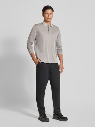 RAGMAN Regular Fit Poloshirt mit Brusttasche Silber 1