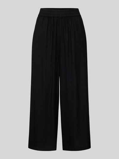 Pieces Loose Fit Culotte aus Viskose-Leinen-Mix Modell 'PIA' Black 2