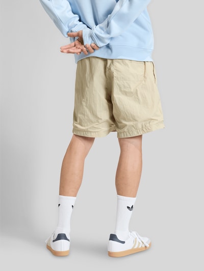 adidas Originals Shorts mit Logo Stitching aus reiner Baumwolle Beige 5