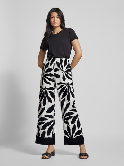 B.Young Regular fit stoffen broek met all-over print, model 'Janina' Zwart - 1